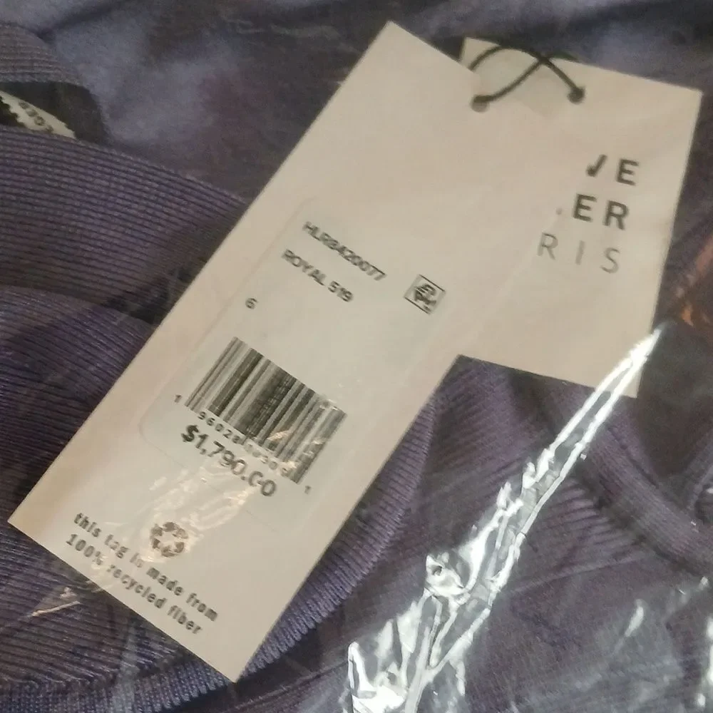 NWT Herve Leger Purple Cutout Dress Size 6 - Picture 8 of 9
